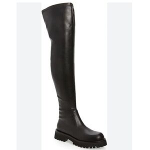 JEFFREY CAMPBELL BLACK OVER THE KNEE BOOTS